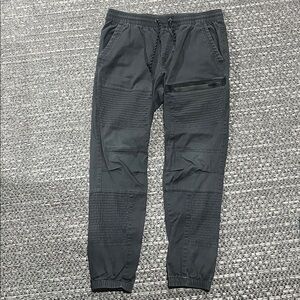 Ring of Fire | Men’s Dark Grey Joggers with Ribbing